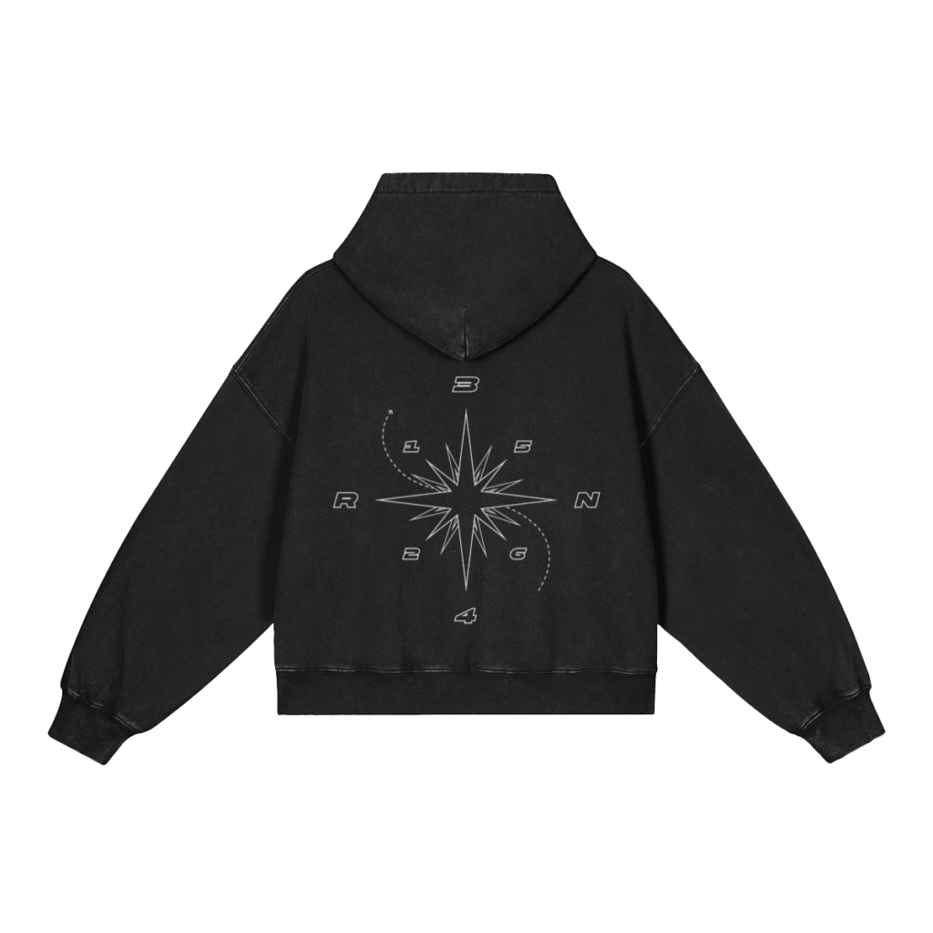 Compass Hoodie Faded