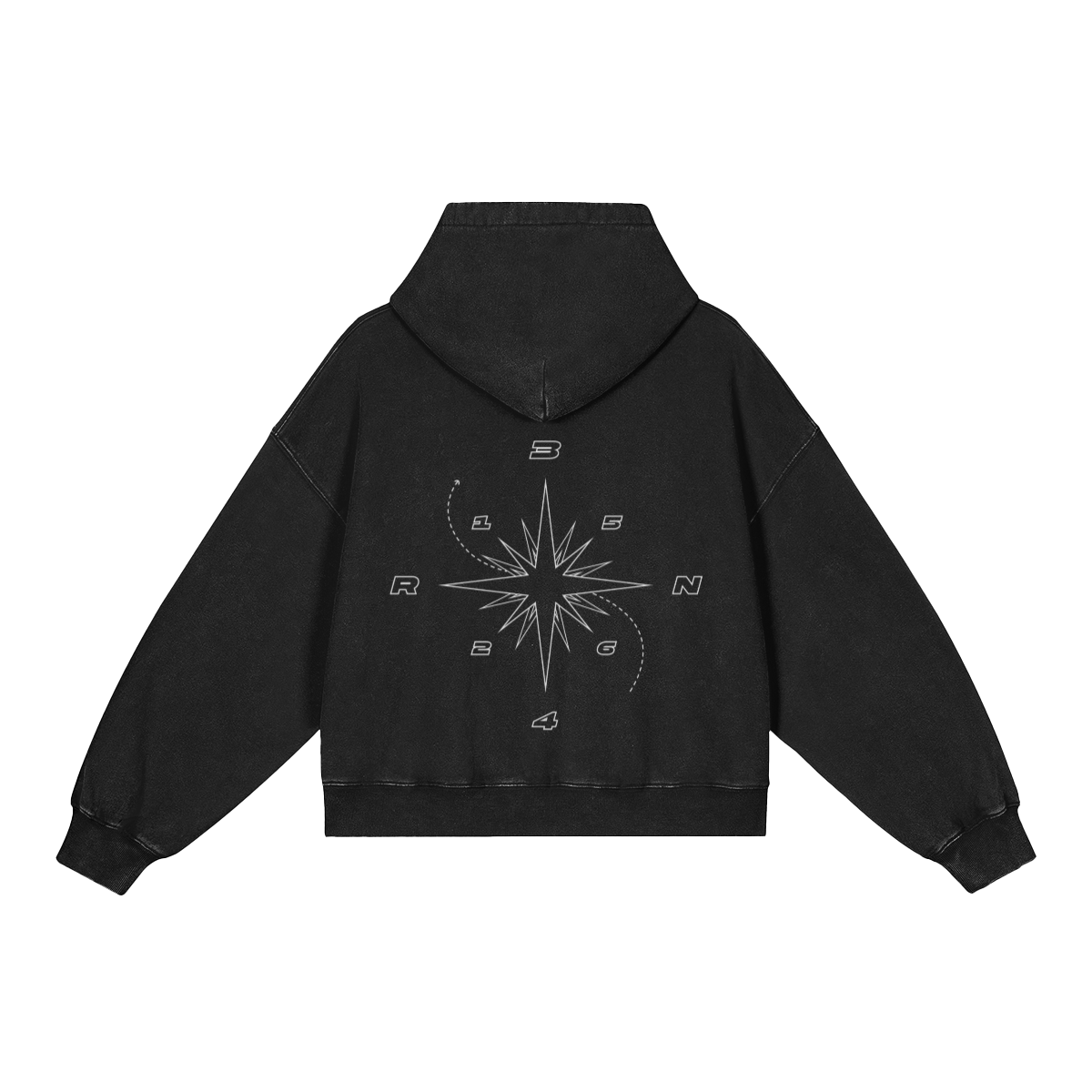 Compass Hoodie Faded – Bild 1